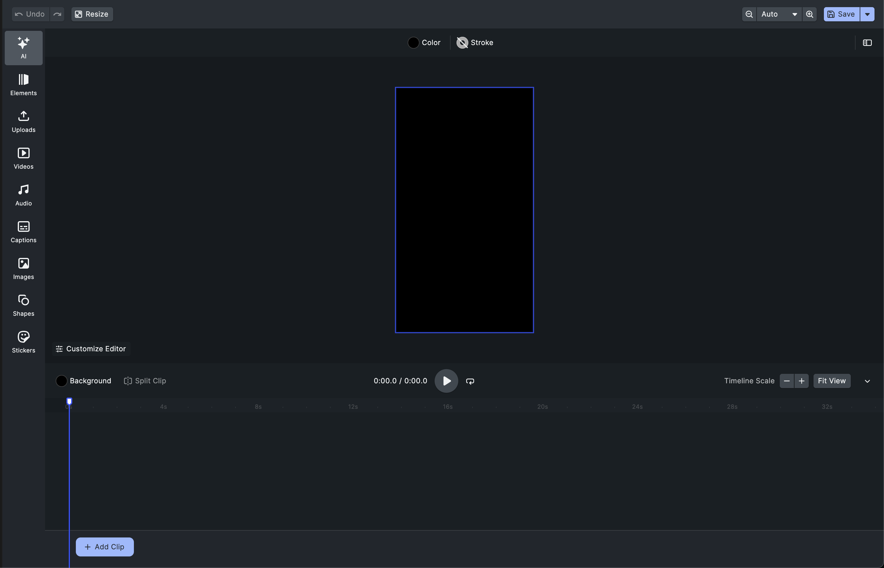 Moonlite Edit Interface - Professional video editor